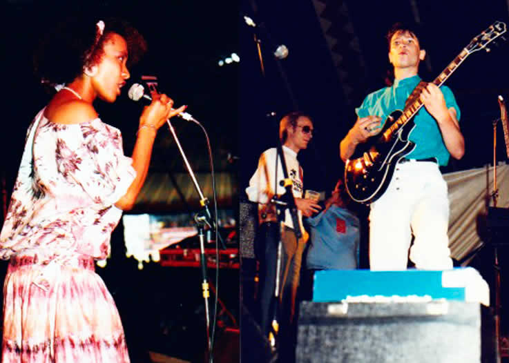 Soul on a Summers Day event at King Georges Park Wandsworth London 1984 with the artists live on stage