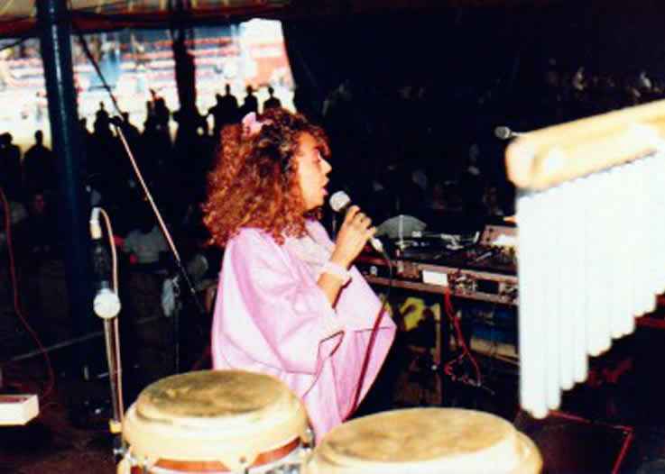 Soul on a Summers Day event at King Georges Park Wandsworth London 1984 Artists on stage