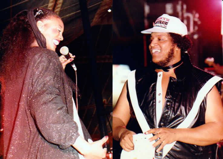 on a Summers Day event at King Georges Park Wandsworth London 1984 Evelyn Thomas and Ingram live on stage