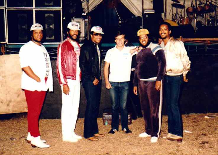 Soul on a Summers Day event at King Georges Park Wandsworth London 1984 Horizon Radio DJ Richard with Ingram